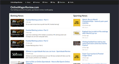 Desktop Screenshot of onlinewagerreview.com