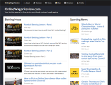 Tablet Screenshot of onlinewagerreview.com